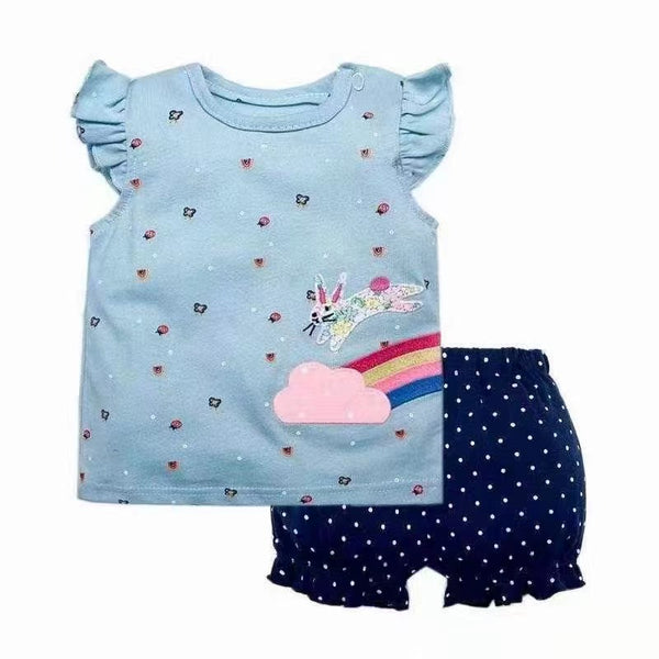 Girls Summer Clothing Set - MiniMore