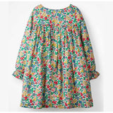 Flower printed  cotton fabric summer girl dresses - MiniMore