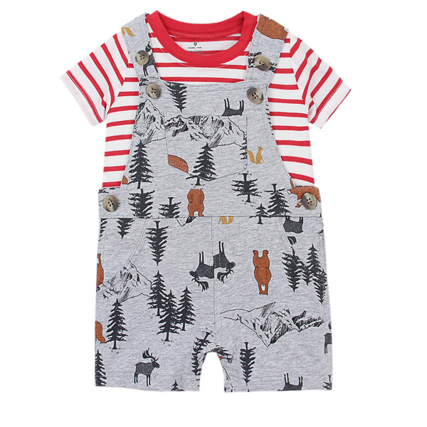 Baby Boy Two piece Romper Set - MiniMore