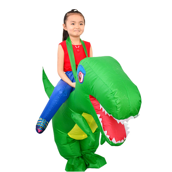 Inflatable Dinosaur Kids Costume -T REX  Age 3-5 Years - MiniMore