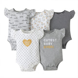 Baby Girls Bodysuit  5 Piece set 100% Cotton - MiniMore