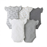 Baby Girls Bodysuit  5 Piece set 100% Cotton - MiniMore