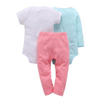 Girls 3 pieces romper clothing sets - MiniMore