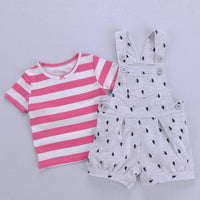 Two piece kids girls clothing Outfits 100% Cotton - MiniMore